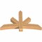Ekena Millwork Alberta Smooth Timber Gable Bracket, Western Red Cedar, 60"W x 38"H x 5 1/2"D x 5 1/2"F, 15/12 Pitch GBW060X38X0606ALB00SWR - alternate 2